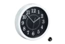 relaxdays Wanduhr rund 20cm Weiß Schwarz Grau Bild 2