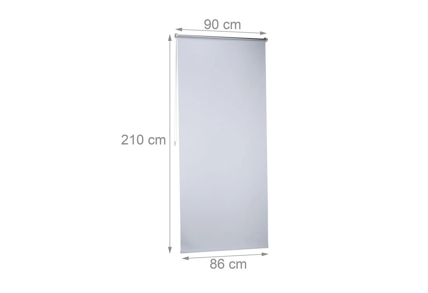 relaxdays Thermo Verdunklungsrollo Weiß 90x210cm Klemmfix - Bild 4