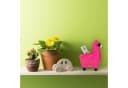 relaxdays Spardose Lama mit Sonnenbrille, Pink Bild 5