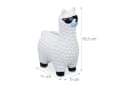 relaxdays Spardose Lama mit Sonnenbrille Weiß Keramik Bild 4