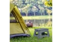 relaxdays Faltbarer Sitzhocker Dunkelgrau Kunststoff Tragbar Bild 1