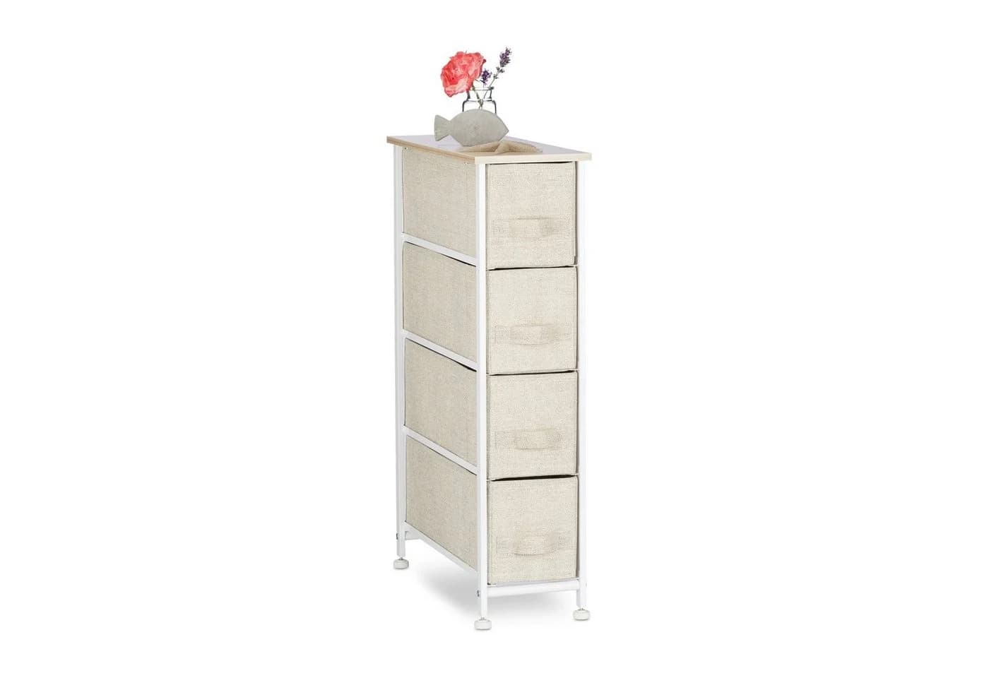 relaxdays Standregal Regalsystem Beige Weiß 7 Varianten - Bild 2