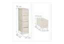 relaxdays Standregal Regalsystem Beige Weiß 7 Varianten Bild 4