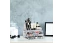 relaxdays Make-Up Organizer mit 4 Schubladen, transparent Bild 1