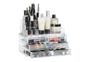 relaxdays Make-Up Organizer mit 4 Schubladen, transparent Bild 2