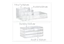 relaxdays Make-Up Organizer mit 4 Schubladen, transparent Bild 5