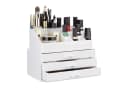 relaxdays Make-Up Organizer mit 3 Schubladen, weiß Bild 2