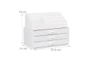 relaxdays Make-Up Organizer mit 3 Schubladen, weiß Bild 4