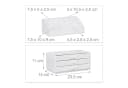relaxdays Make-Up Organizer mit 3 Schubladen, weiß Bild 5