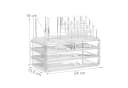 relaxdays Make-Up Organizer mit 4 Schubladen transparent Bild 4