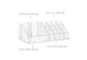 relaxdays Make-Up Organizer mit 4 Schubladen transparent Bild 5