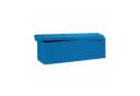 relaxdays Faltbare Sitzbank Leinen Blau mit Stauraum Bild 5