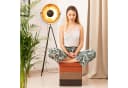 relaxdays Sitzhocker Gepolsterter Hocker mit bunten Streifen Bild 3