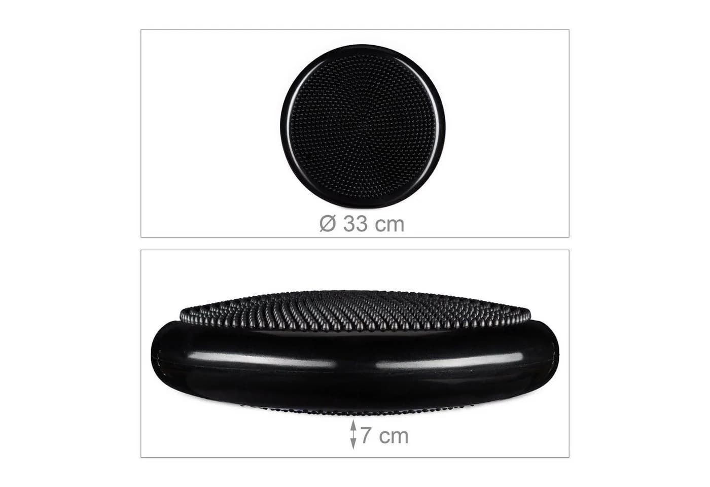 relaxdays Ballsitzkissen Balance mit Luftpumpe, Schwarz - Bild 4