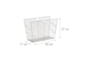 relaxdays Zeitungsständer Mesh Silber Modern Bild 3