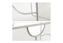 relaxdays Zeitungsständer Mesh Silber Modern Bild 4