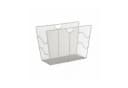 relaxdays Zeitungsständer Mesh Silber Modern Bild 5