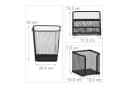 relaxdays Schreibtischaufsatz Schreibtisch Organizer Set 6-teilig Schwarz Bild 4
