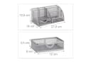 relaxdays Schreibtischorganizer 6 Ablagen Metall silber Bild 3