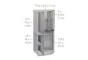 relaxdays Schreibtischorganizer 6 Ablagen Metall silber Bild 4
