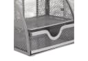 relaxdays Schreibtischorganizer 6 Ablagen Metall silber Bild 5