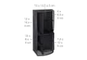 relaxdays Schreibtischorganizer Metall 6 Ablagen Schwarz Bild 4
