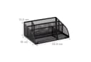 relaxdays Schreibtischorganizer 5 Ablagen Metall Schwarz Bild 3