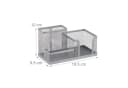 relaxdays Schreibtischorganizer Stiftehalter mit Zettelhalter Silber Bild 3