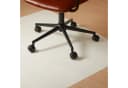 relaxdays Eckige Bürostuhlunterlage Weiß Bodenschutz Matte Bild 2