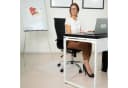 relaxdays Eckige Bürostuhlunterlage Weiß Bodenschutz Matte Bild 5
