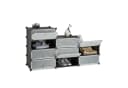 relaxdays Schuhschrank mit 10 Fächern Schwarz Transparent Bild 3