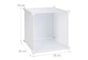 relaxdays Kleiderschrank Stecksystem 12 Fächer Weiß Bild 5