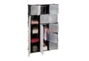 relaxdays Steckregal Regalsystem Kleiderschrank 11 Fächer Schwarz Bild 2