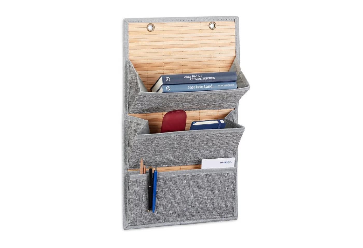 RELAXDAYS Wandorganizer Bambus 34 cm Breite 3-4 Fächer - Bild 2