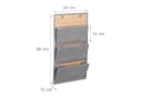 RELAXDAYS Wandorganizer Bambus 34 cm Breite 3-4 Fächer Bild 4