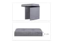 relaxdays Stauraumhocker Faltbar Leinen Dunkelgrau Bild 5