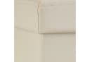 relaxdays Faltbare Sitzbank aus Kunstleder Creme mit Stauraum Bild 5