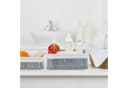 relaxdays Aufbewahrungskorb Bad 3-teiliges Set Weiß Bambus Bild 5