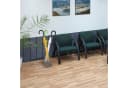 relaxdays Schirmständer aus Metall Silber Modernes Mesh-Design Bild 1