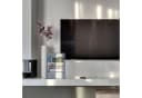 relaxdays Zeitungsständer Zeitschriftenhalter Metall 4 Fächer Silber Bild 5