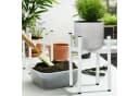 relaxdays Blumenständer 2er Set Weiß Verstellbar Pflanzenständer Bild 1