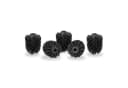 relaxdays WC Bürstenkopf Ersatz Set 12 mm Schwarz 5-teilig Bild 2