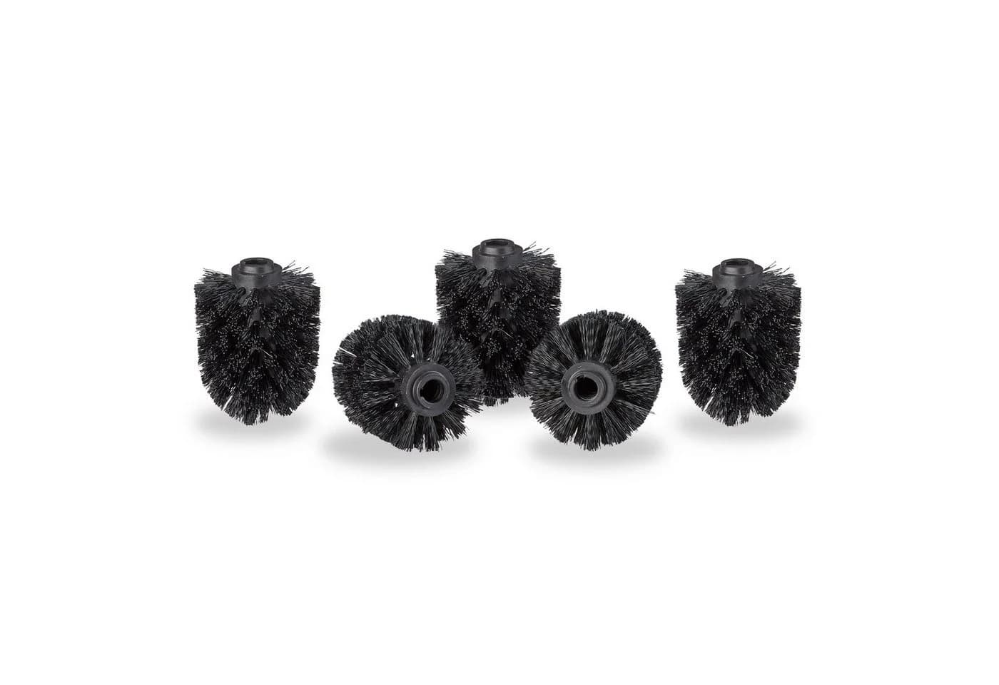 relaxdays WC Bürstenkopf Ersatz Set 12 mm Schwarz 5-teilig - Bild 2