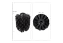 relaxdays WC Bürstenkopf Ersatz Set 12 mm Schwarz 5-teilig Bild 4