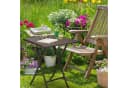 relaxdays Klapptisch Gartentisch BASTIAN Braun Quadratisch Bild 1