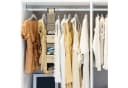 relaxdays Hängeaufbewahrung Hängeregal für Kleiderschrank Beige Bild 1