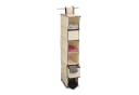 relaxdays Hängeaufbewahrung Hängeregal für Kleiderschrank Beige Bild 2