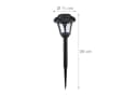 relaxdays LED Solarleuchte Set 5er Pack Schwarz Bild 4