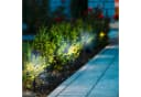 relaxdays LED Solarleuchte 4er Pack Schwarz Fackel-Design Bild 1