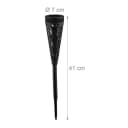 relaxdays LED Solarleuchte 4er Pack Schwarz Fackel-Design Bild 4